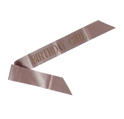 Banda para Cumpleaños Happy Paper Rosa 1 Unidad