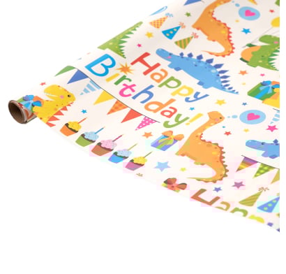 Papel de Regalo Happy Paper Dinosaurios 50 x 70 cm