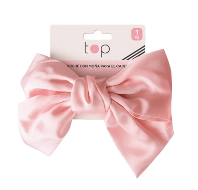 Pinza para el Pelo Top con Moña Rosa 1 Unidad
