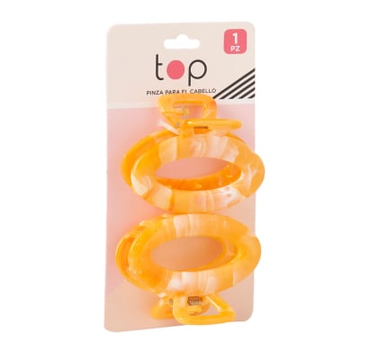 Pinza para el Pelo Top Naranja 2 Unidades