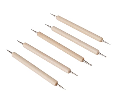 Pinceles Dotting Para Uñas Top Premium 5 Piezas