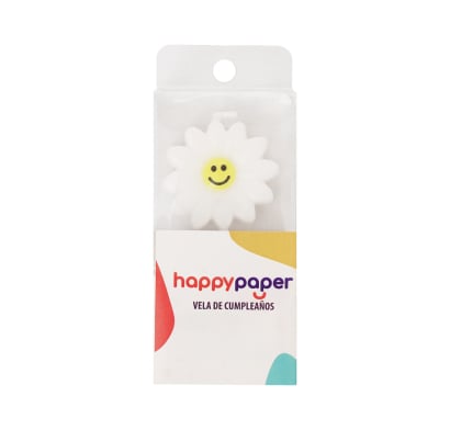 Vela de Cumpleaños Happy Paper Margarita 1 Unidad