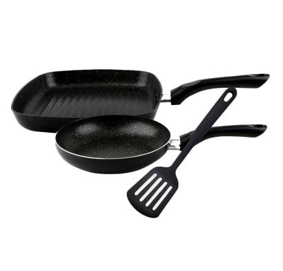 Set de Sartenes Cuori 3 Piezas Negro