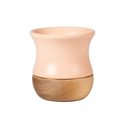 Mate Terrano Wood Cerámica Rosa