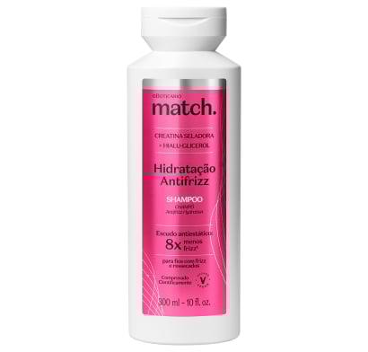 Shampoo O Boticário Match Hidratación Antifrizz 300 ml