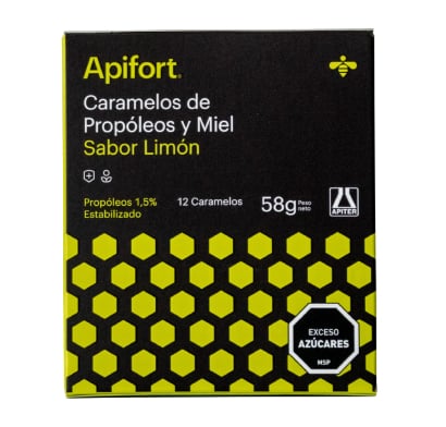 CARAMELOS PROPOLEO MIEL Y LIMON 12 UNIDADES