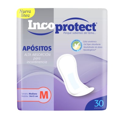 Apósitos Incoprotect para Incontinencia M 30 unidades