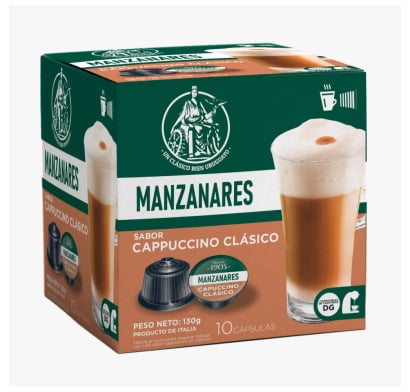 Cápsulas de Café Manzanares Cappuccino 10 Unidades