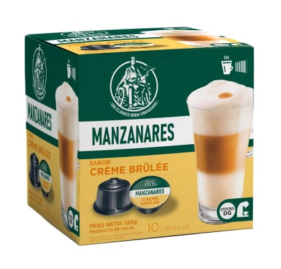Cápsulas de Café Manzanares Creme Brulee 10 Unidades 