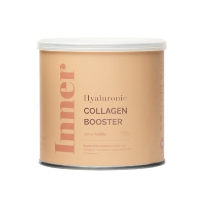 Colágeno en Polvo Inner Hyaluronic Collagen Booster Sabor Frutilla 200 g