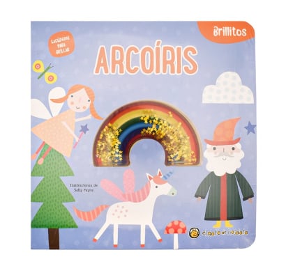 Libro Brillitos de silicona - arcoíris