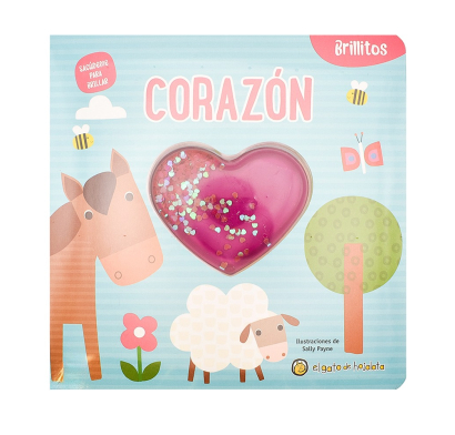 Libro Brillitos de silicona - corazón