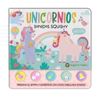Libro Unicornios - sonidos squishy