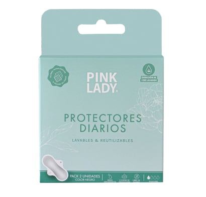 Protectores Diarios Pink Lady Reutilizables (100 Lavados) 2 Unidades