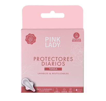 Protectores Diarios Pink Lady Tanga Reutilizables (100 Lavados) 2 Unidades