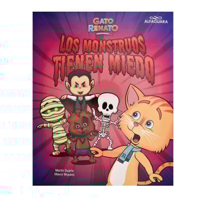 Libro Gato Renato los monstruos tienen miedo