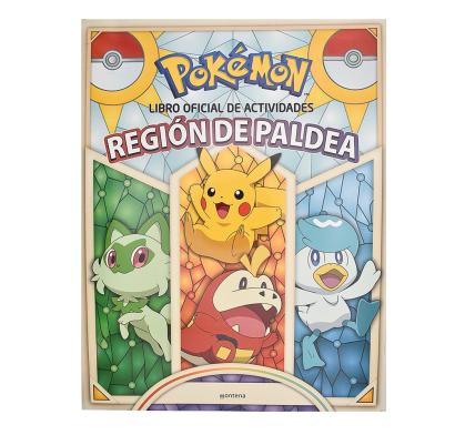 Libro Pokémon actividades región de Paldea