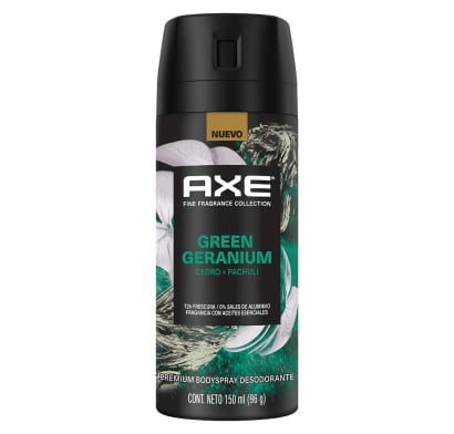 Desodorante en Aerosol Axe Green Geranium 150 ml