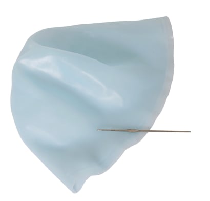 Gorra para Mechas con Aguja Top Premium de Silicona 2 Piezas