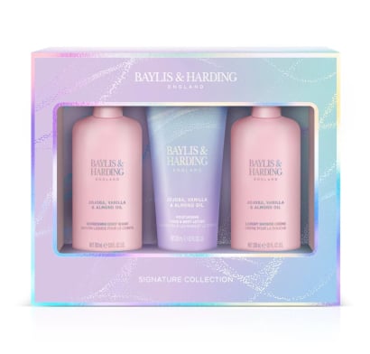 Set de Ducha Baylis & Harding Jojoba, Vanilla Essentials 3 Unidades