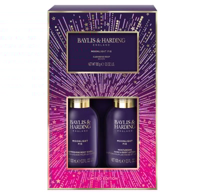 Set de Baño Baylis & Harding Moonlight Fig Make Me Sparkle 3 Unidades