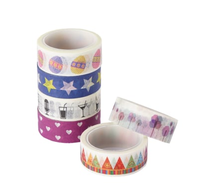 Cinta Adhesiva Happy Paper con Diseños 6 Unidades