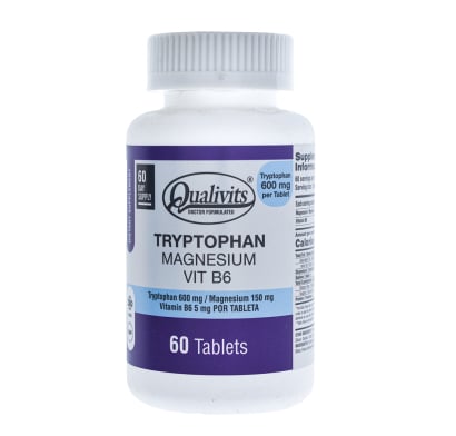 Suplemento Qualivits Tryptophan + Magnesium + B6 60 Tabletas