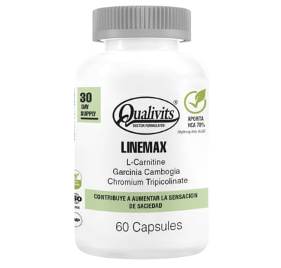 Suplemento Qualivits Linemax + L-Carnitine 60 Cápsulas