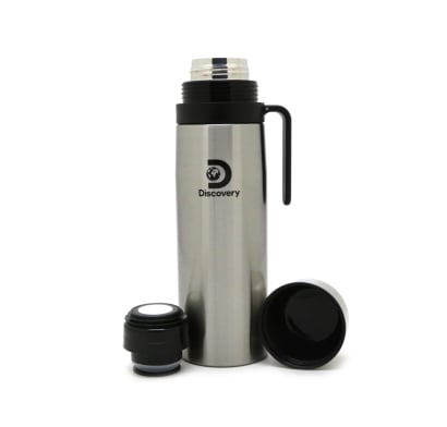 Termo con Mango Discovery Plateado 1 l