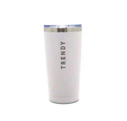 Vaso Térmico Trendy con Tapa Blanco 600 ml