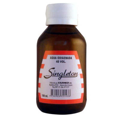 Agua Oxigenada Singleton 40 Voúmenes 100 ml