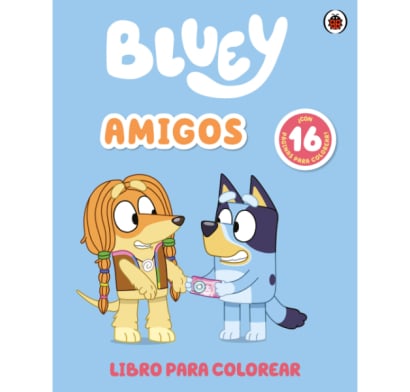 Libro para colorear Bluey - amigos