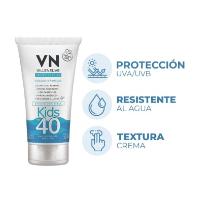 Protector Solar Villeneuve Kids FPS40 120 ml