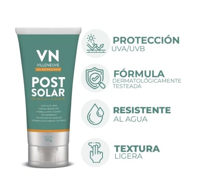 Gel Post Solar Villeneuve Aloe 150 g