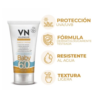 Protector Solar Villeneuve Baby FPS60 120 ml