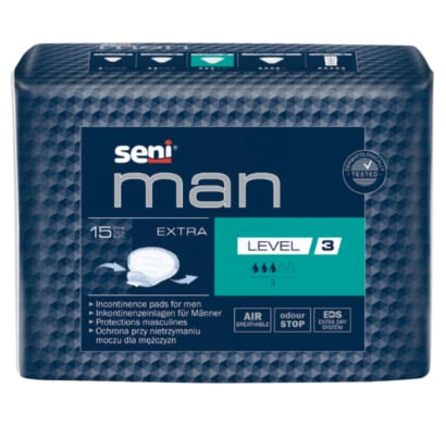 Apósitos Seni Man Extra Nivel 3 15 Unidades