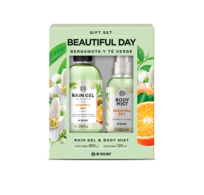 Pack Gel de Ducha Rain Gel Beautiful Day 260 g + Body Mist 120 ml