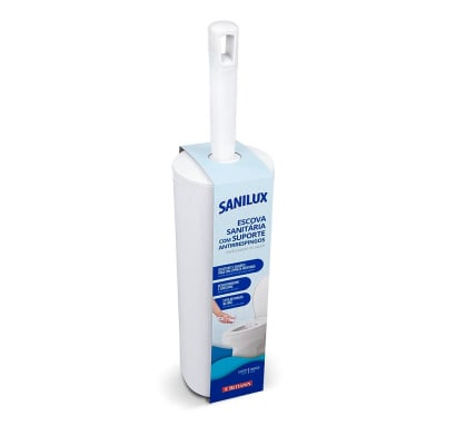 Cepillo para Inodoro Sanilux Anti Salpicadura 