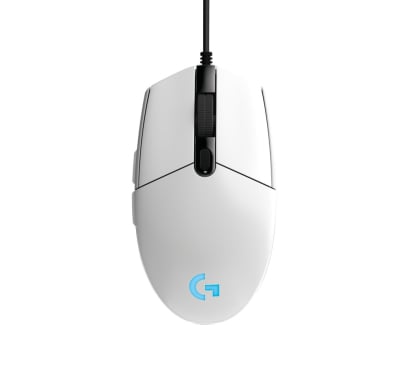 Mouse Logitech Gaming USB Blanco