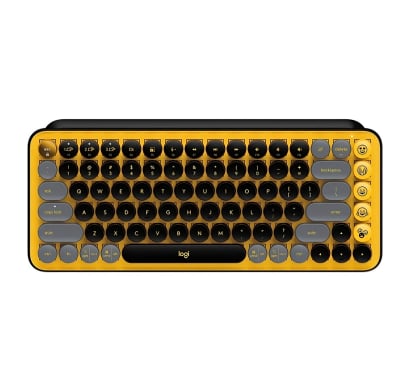 Teclado Logitech Pop Keys Inalámbrico Amarillo
