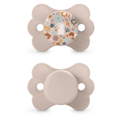 Chupete Fisiológico Suavinex Silicona 0 a 6 Meses Wonder Beige Rosa