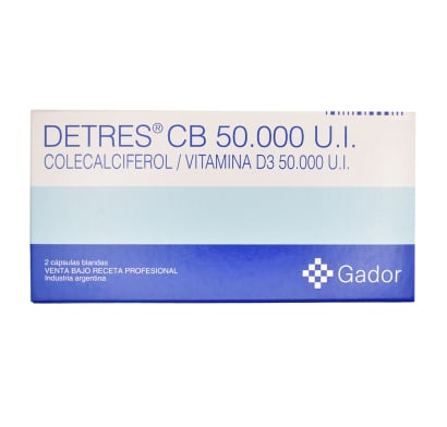 Detres 50.000 UI 2 Cápsulas Blandas