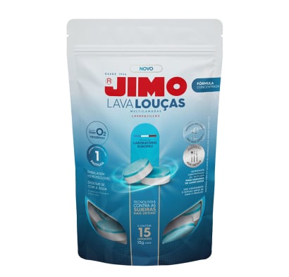 Detergente Para Lavavajilla Jimo En Pastillas 15 Unidades