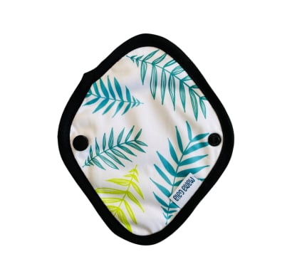 Protector Diario Reutilizable Mama Gaia Bombacha Plantas Blanca 1 Unidad