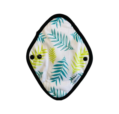 Toallita Femenina Reutilizable Mama Gaia Flujo Intenso Plantas Blanca 1 Unidad