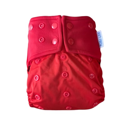 Pañal Reutilizable Mama Gaia Recién Nacido Rojo 2.5 a 7 kg 1 Unidad
