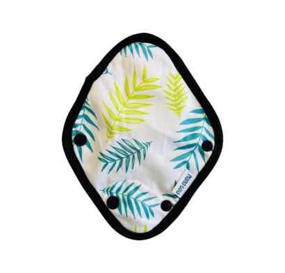 Toallita Femenina Reutilizable Mama Gaia Tanga Plantas Blanca 1 Unidad