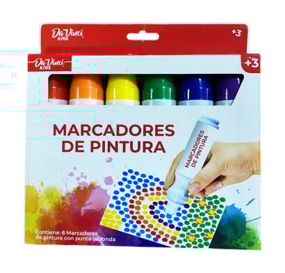 Marcadores Da Vinci Kids Dots 6 Unidades 59 ml