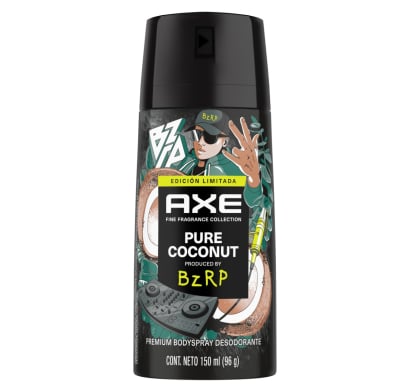 Desodorante en Aerosol Axe Bs Bzrp Coco 150 ml
