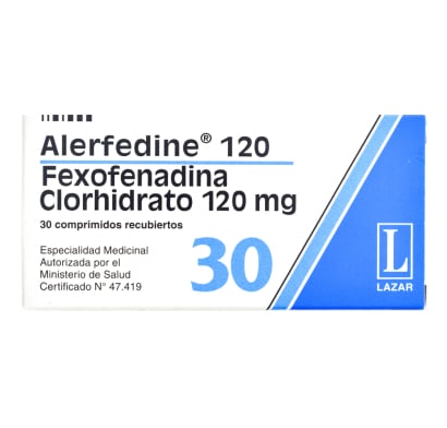 Alerfedine 120 mg 30 Comprimidos Recubiertos